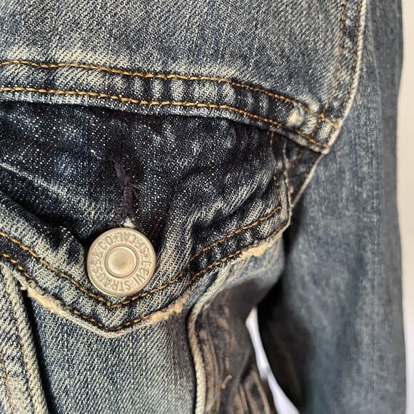 VTG Levi’s Denim Jacket Women’s Sz MED Blue Authentic Levi Strauss San Fran, CA - Picture 3 of 10